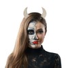 Lux Accessories Gold Tone Faux Rhinestone Devil Horn Costume Cat