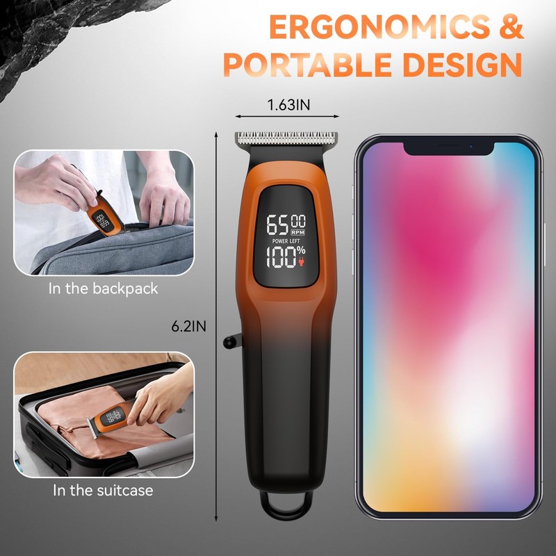 SIDHGN Professional Hair & Beard Trimmer, Electric Hair Clippers for