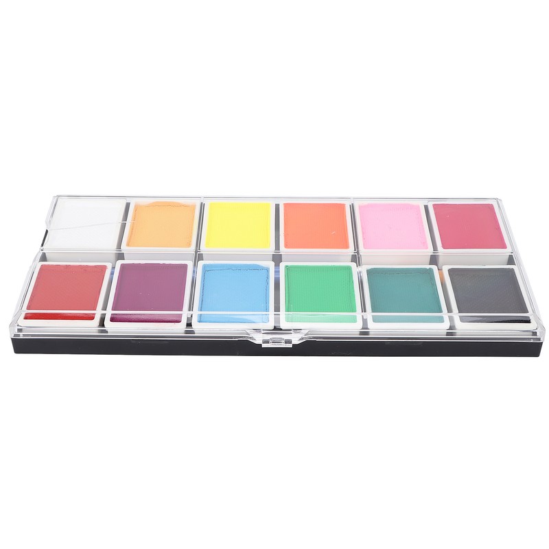 Face Paint Kit Cosmetic Grade 12 Colors Quick Drying Easy