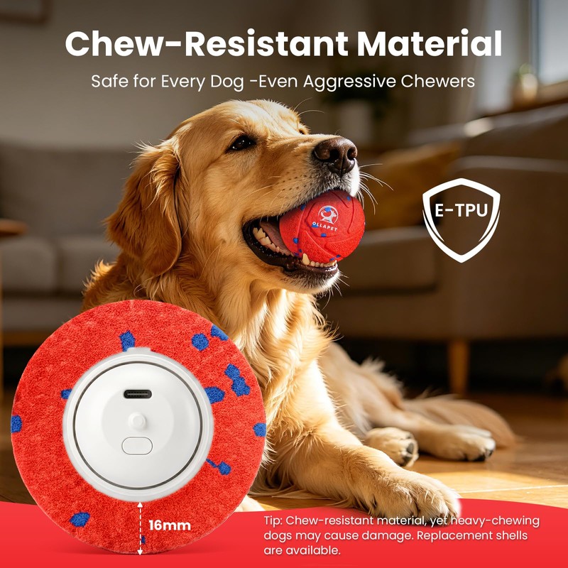 Ollapet Interactive Dog Toys Dog Ball - Auto Bouncing &