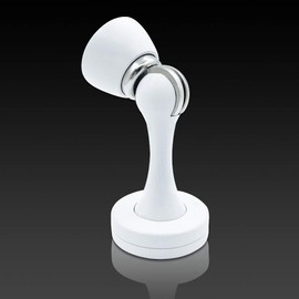 KOLAKO Magnetic Door Stops, 8 Pack White Door Stoppers Magnet Brushed Wall Floor Mount Heavy Duty Modern Door Holders Catch Protector, Magnetic Doorstops with Screws, Keep Door Open