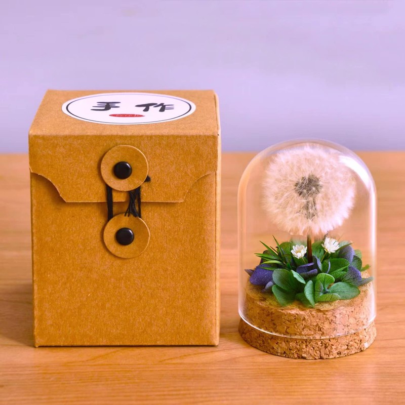 DESHINTKE Diente de león seco flor espécimen pisapapeles flor eterna