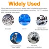 10Pcs M8 3-Pin Male Aviation Connector Industrial A-Code Plug Waterproof