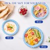 MUCHII 10 Oz Paper Bowls 150 Count Small Bowls, Blue