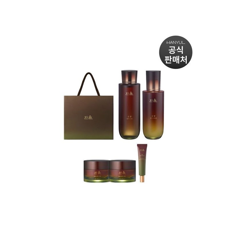 (NS홈쇼핑)한율 송담 탄력 기초 5종세트(스킨+에멀전+아이크림+크림2개)..35705039 (NS Home Shopping) Han-Yul Songdam