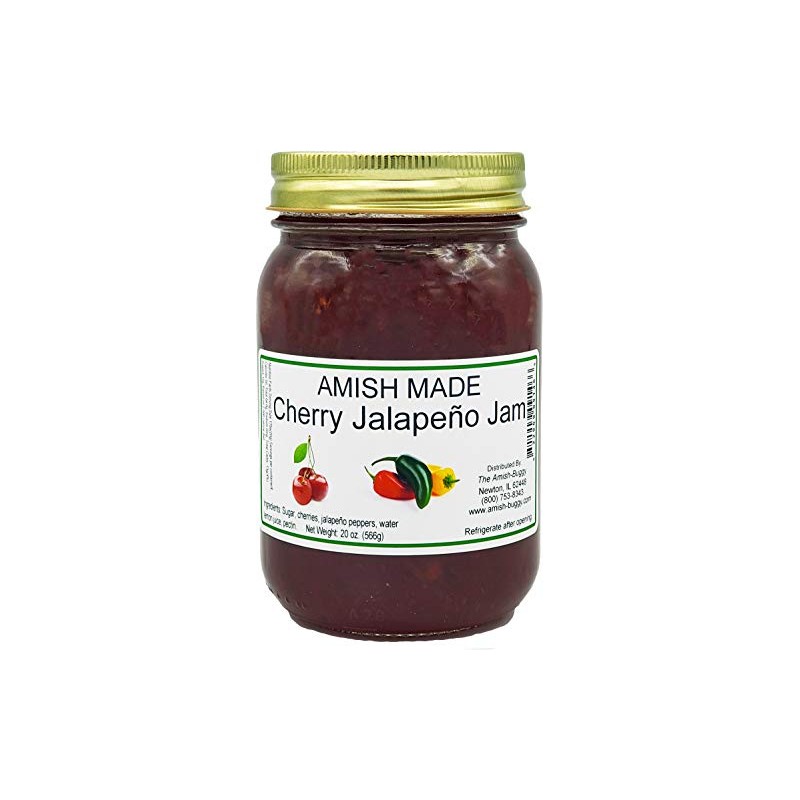 Amish Jam - Two 18 Oz Jars (Cherry Jalapeno)