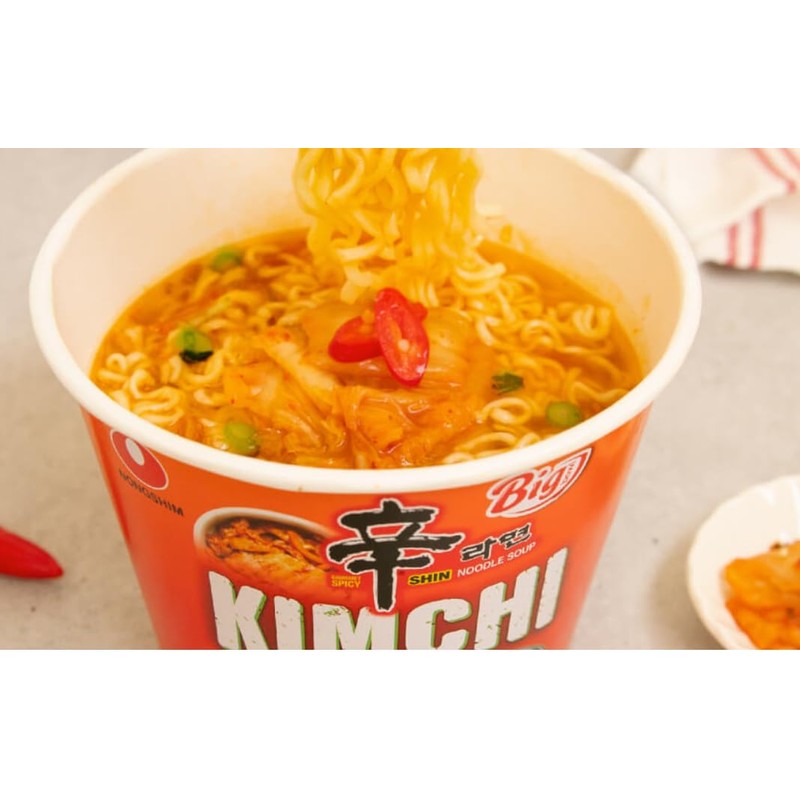Nongshim Big Bowl Kimchi Bowl Noodle Soup 112g (16 Bowls)