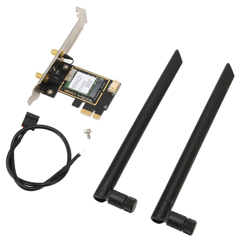 PCIe Network Card 1800Mbps BT5.2 2.4G/5Ghz Dual Antenna MU MIMO