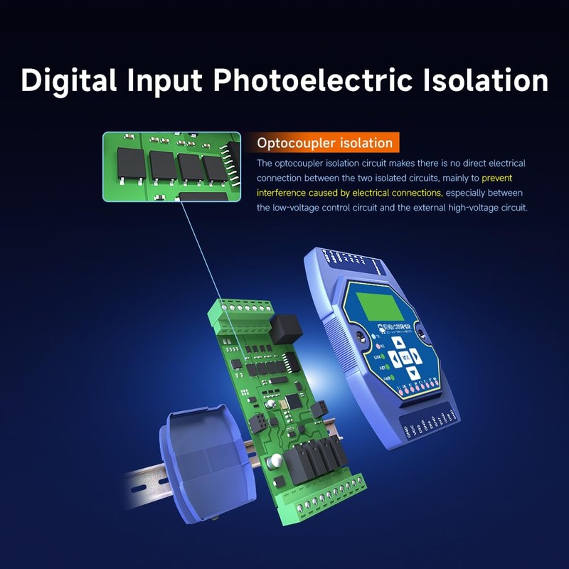 EBYTE 8DI RS485 RJ45 Etherent Analog and Digital Detection Control