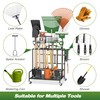 Garden Tool Organizer Rack with Wheels Up to 39 Tools,