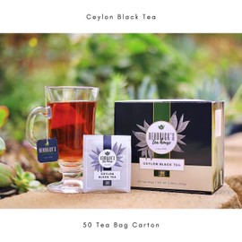 Ceylon Black Tea - 50 Tea Bag Carton - Hendrick's Tea House
