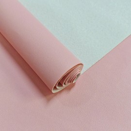 JERLITU 30x135cm Solid Colour Faux Leather Roll Waterproof, Scratch-Resistant, Easy-Cut PU Faux Leather Fabric for DIY Crafts, Furniture Restoration, Car Interiors, Fashion Accessories, Pink