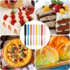 Espátula de cera de silicona con mango largo para hornear