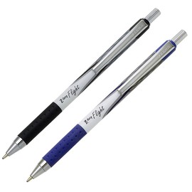 Zebra Z-Grip Flight Ballpoint Retractable Pens 20 Pack, Blue & Black