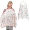 Breastfeeding Cover Muslin Nursing Cover Double Layer Mesh White