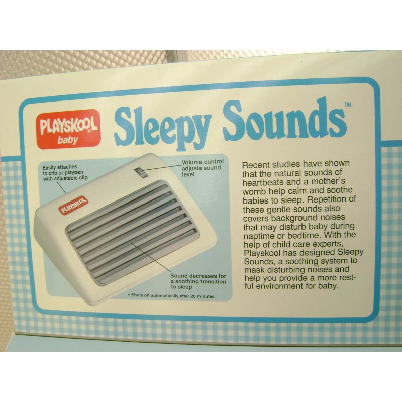 HASBRO PLAYSKOOL 1987 PLAYSKOOL SLEEPY SOUNDS HELPS SOOTHE & COMFORT