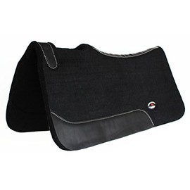 CHALLENGER Thick Horse Western Contour Wool Felt Therapeutic Saddle PAD 30"X30" 3981BK1