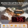 Alarm Clock Loud for Deep Sleepers, Wooden Alarm Clock with