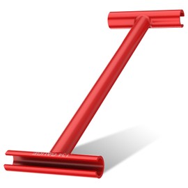 MeBantoo Door Hinge Adjustment Tool, Heavy Duty Commercial .134 & .180 Gauge Door Hinge Gap Adjustment Wrench, Double Head Long Handle Hinge Bender Tool, Door Hinge Knuckle Bender Wrench (Red)