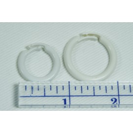 White Plastic Split Rings for Shades & Valances, Large, 25/pkg