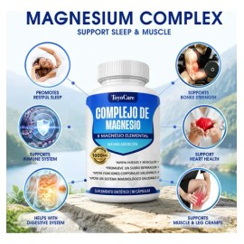Toyocare Magnesio Elemental Complejo Glucosa