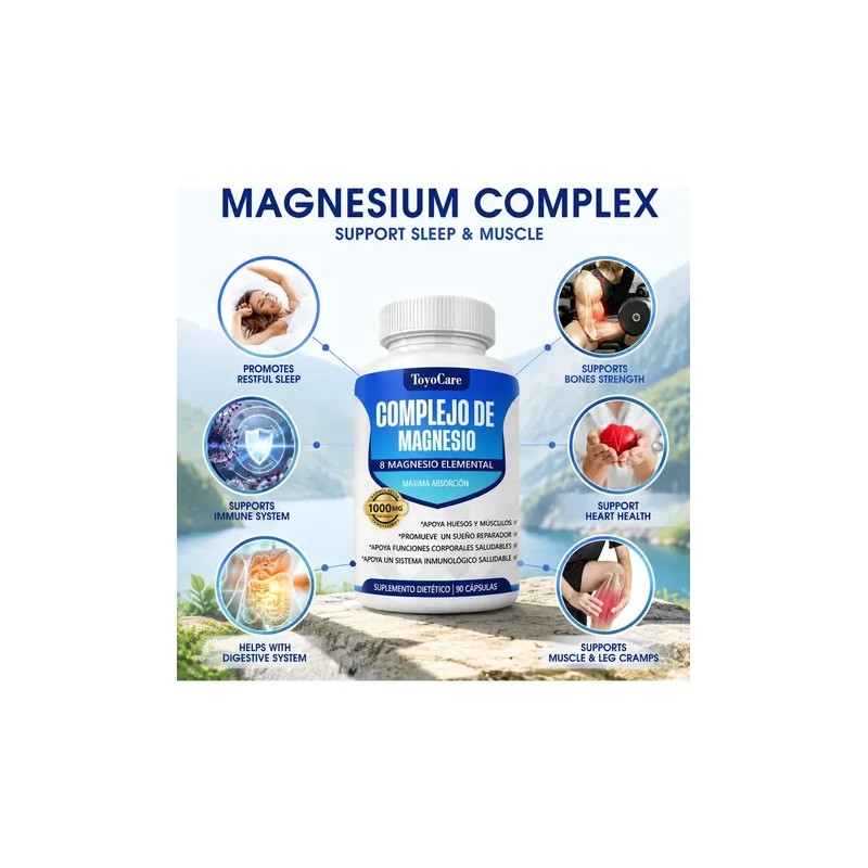 Toyocare Magnesio Elemental Complejo Glucosa