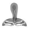 Humpback Whale Tail Door Knocker (Premium, Nickel)