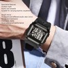 Men Digital Sports Watch Fashion Large Screen Waterproof Military Style