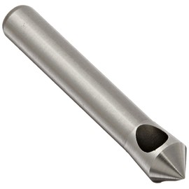 KEO 53510 Cobalt Steel Single-End Countersink, Uncoated (Bright) Finish, 82 Degree Point Angle, Round Shank, 1/4" Shank Diameter, 5/16" Body Diameter