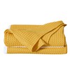 Chezmoi Collection Pleated Waffle Weave Bed Skirt, Tailored Dust Ruffle