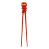 Japanese Red Ninja Reusable Training Chopsticks Set With Silicone Guide