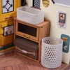 1:12 Scale Dollhouse Miniature Storage Basket, Plastic Laundry Basket, Bathroom