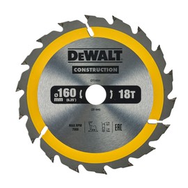 DeWALT DT1931 Circular Saw Blade Handkr. 160/20 mm 18WZ