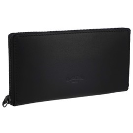 Gusti Women’s Leather Purse "Cara" Leather Studio Card Sleeve 2A16-22 - Black -