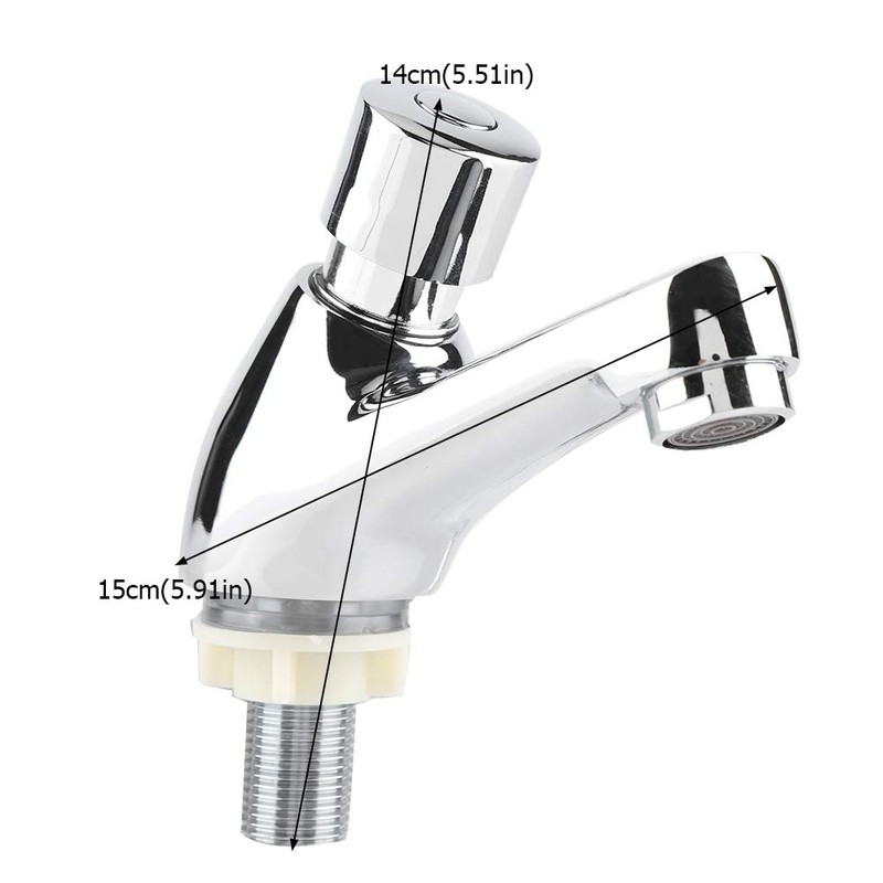 Chrome Plated Self Closing Robinet, Self Closing Faucet, Water Saving