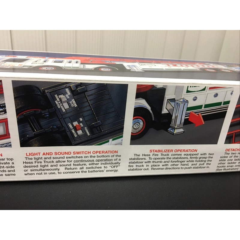 New Collectible 2000 Hess Fire Truck Mint in Box Battery