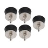 5 PCS Golf Ball Suction Cup Silicone Zinc Alloy Golf