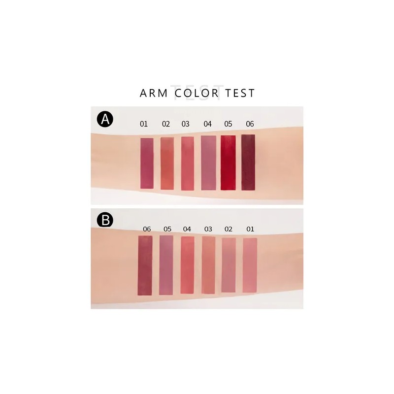 Set de 6 labiales Handaiyan Z Lápiz Labial color rojo