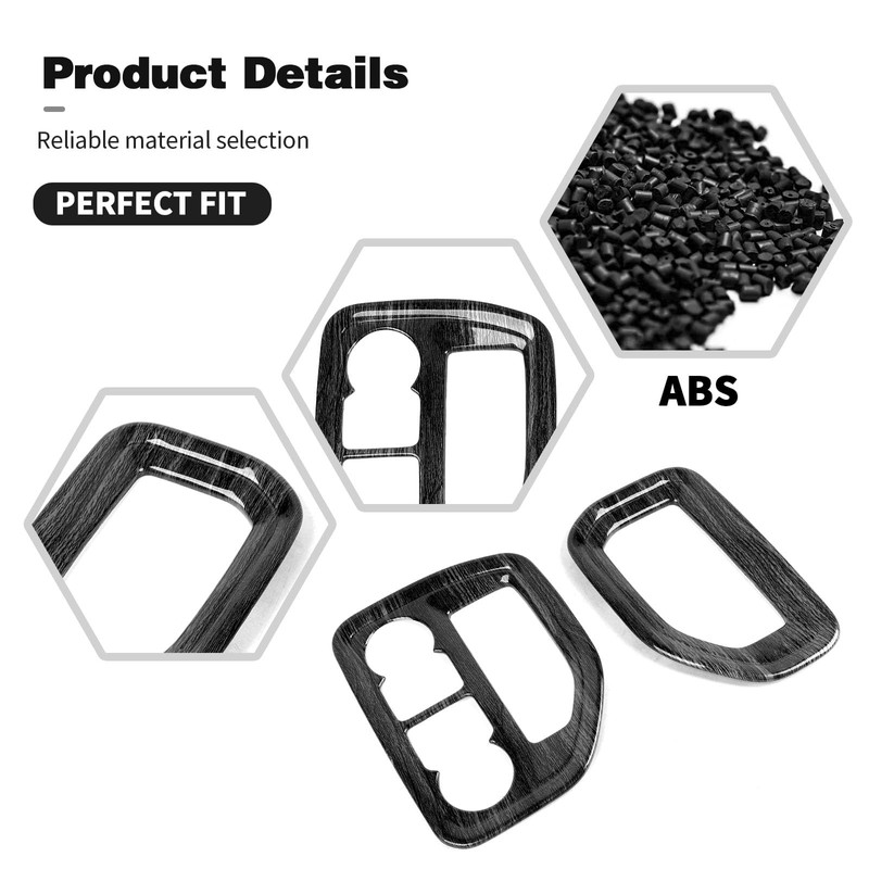 HTHE Carbon Fiber Center Console Dashboard Side Air Vent Panel