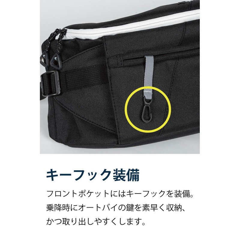 RS Taichi RSB285 Motorcycle Body Bag, Waist Pouch, Touring Waist