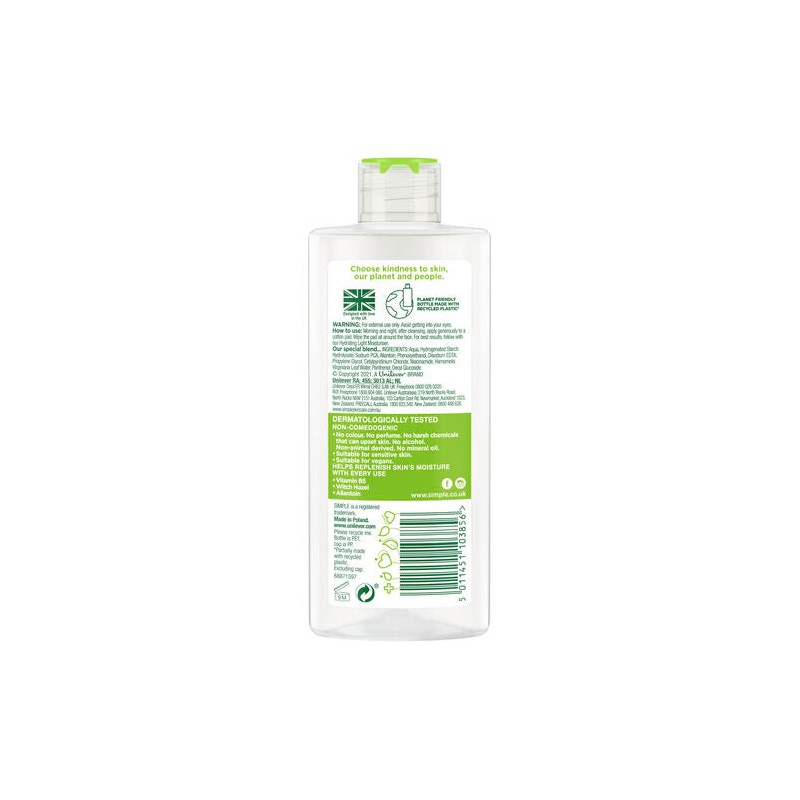 Simple Soothing Facial Toner 200mL