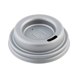 Restaurantware LIDS ONLY: Restpresso Coffee Cup Lids For 4 Ounce Cups 500 Disposable Paper Cup Lids - Cups Sold Separately Elevated Drinking Spout Gray Plastic Hot Cup Lids Air Flow Vent