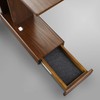 Casual Home Monroe C-Table Drawer, Concealment Furniture, Mocha, 22.75 in