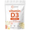 Micro Ingredients Vitamin D3 5,000 IU, 500 Softgels | Virgin