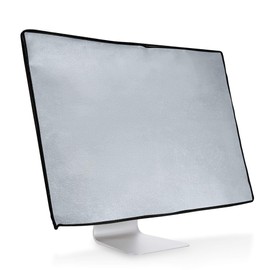 kwmobile Monitor Cover Compatible with 27-28" monitor - Dust Cover Computer Screen Protector - Light Grey