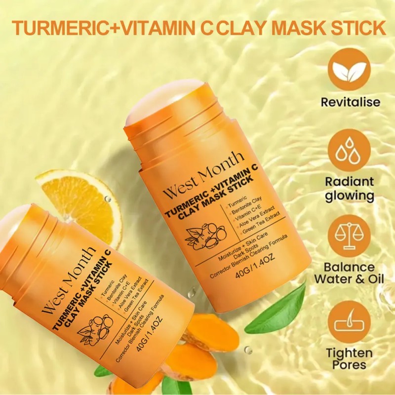 Mascarilla De Arcilla Iluminadora Con Cúrcuma West Month