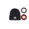 TECHNOSMART Grey beanie with LED light, hat with integrated LED