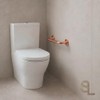 Bathroom Safety Grab Rail Anti-Rust 305x25mm Polished Copper