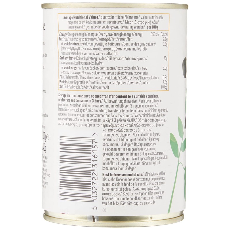 Biona Black Chick Peas Organic - Pack of 1
