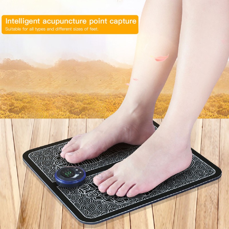 Pulse Electric Leg Feet EMS Massager Intelligent Massage Pad Cushion